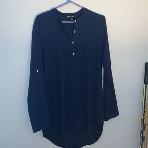 Long sleeve long length blouse